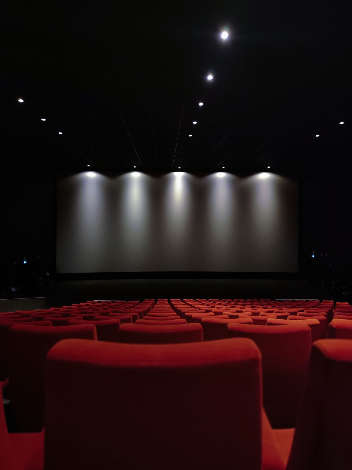 Empty seats in a repertory cinema